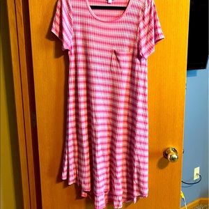 Pink and White Carly Dress